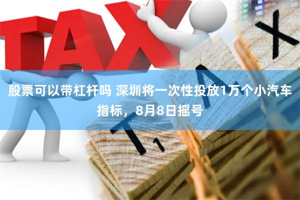 股票可以带杠杆吗 深圳将一次性投放1万个小汽车指标，8月8日摇号