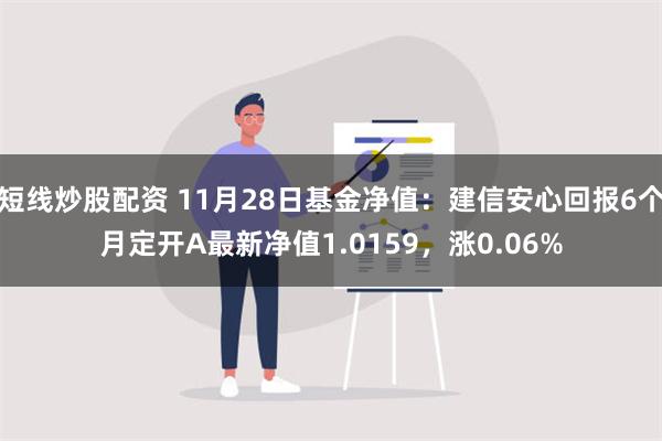 短线炒股配资 11月28日基金净值：建信安心回报6个月定开A最新净值1.0159，涨0.06%