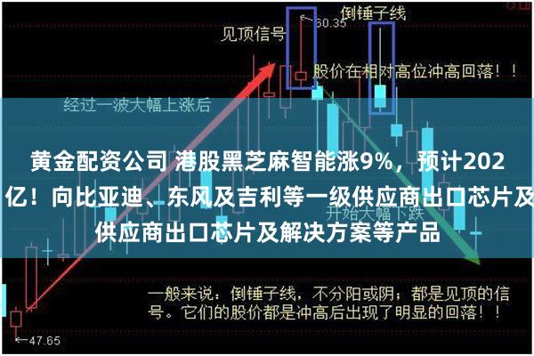 黄金配资公司 港股黑芝麻智能涨9%，预计2024年实现盈利超1亿！向比亚迪、东风及吉利等一级供应商出口芯片及解决方案等产品