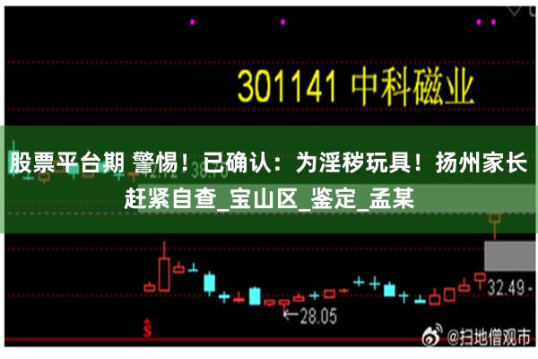 股票平台期 警惕!已确认:为淫秽玩具!扬州家长赶紧自查_宝山区_鉴定_孟某