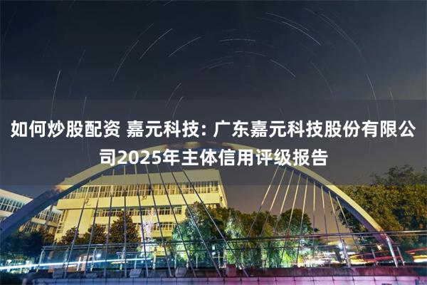 如何炒股配资 嘉元科技: 广东嘉元科技股份有限公司2025年主体信用评级报告